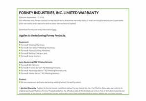 Quick links - warranty info
