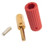 Plug, Male with Red Sleeve (32483)