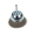 Command PRO Cup Brush, Crimped, 2-1/2 in x .008 in x 1/4 in Shank