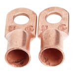 Lug for Number 2/0 Cable, 3/8 in Stud, Premium Copper