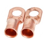 Lug for Number 3/0 Cable, 1/2 in Stud, Premium Copper
