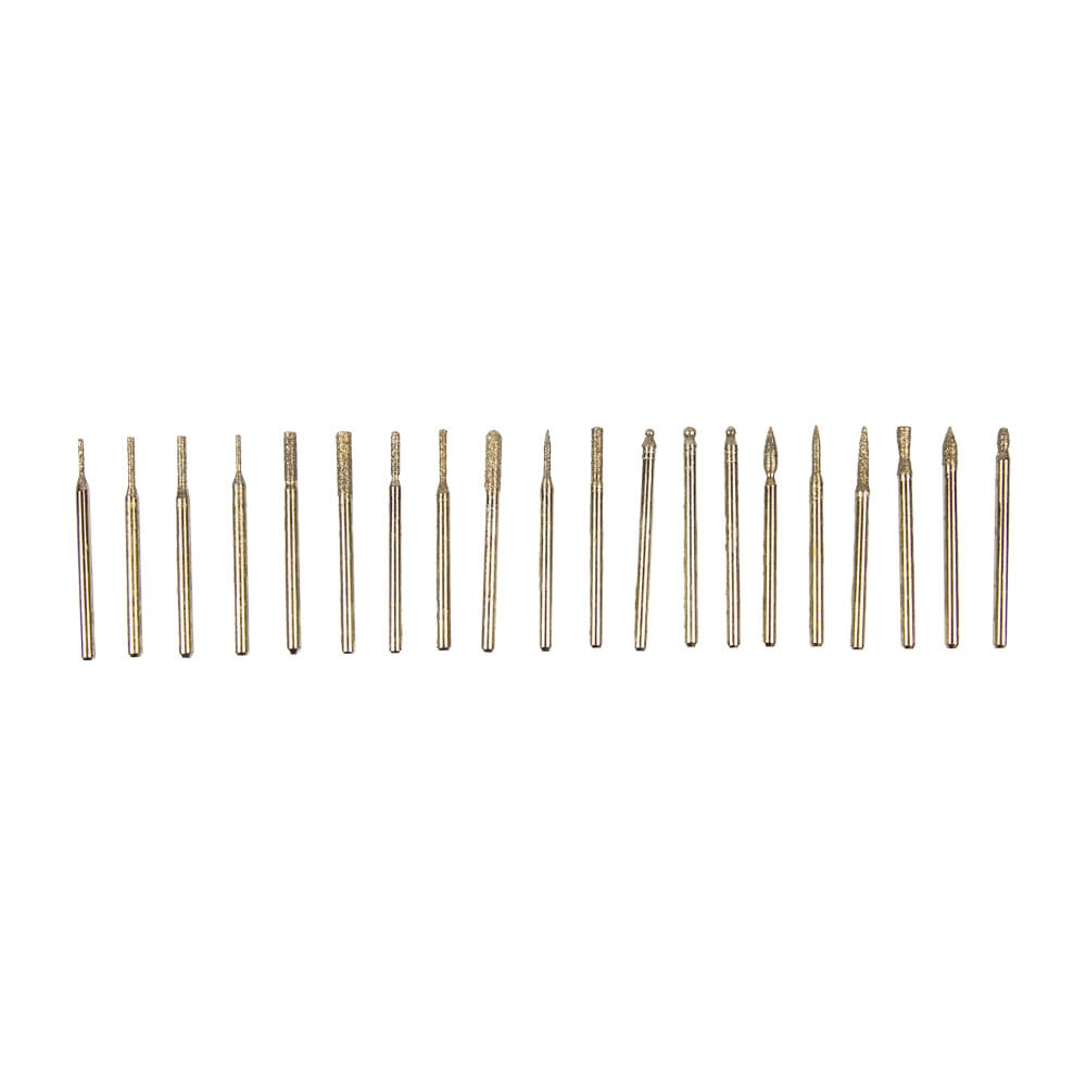 Diamond Point Set with 1/8 in Shank, 20-Piece