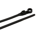 Cable Ties, 8 in Black Standard Duty Screw Mounts, 100-Pack