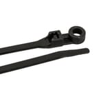 Cable Ties, 15 in Black Standard Duty Screw Mounts, 100-Pack