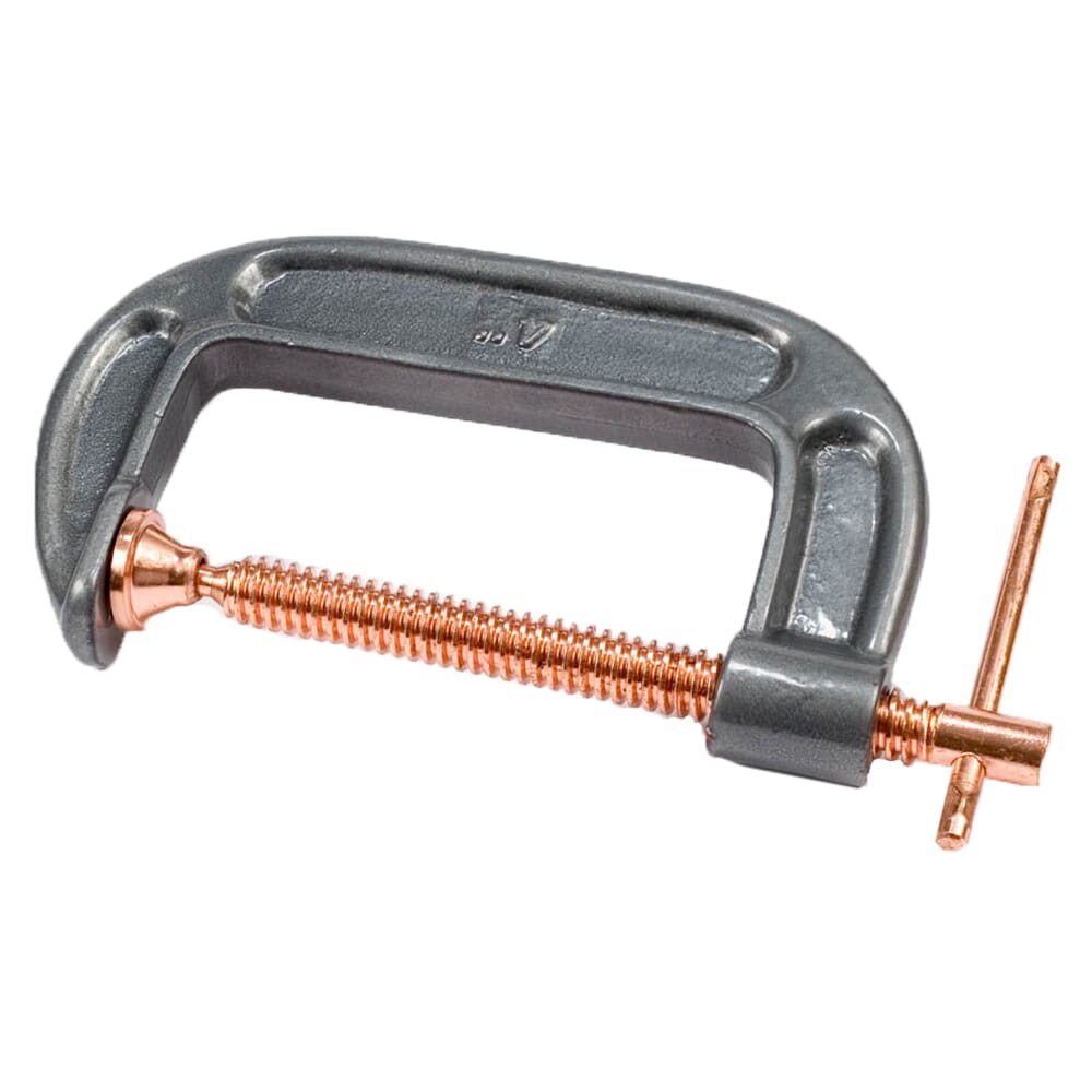 4-Inch Heavy Duty C-Clamp Set – 4-Pack Cast Iron Clamps With 2" Throat Depth, 1125 Lb Clamping Force, Swivel Pads, For Woodworking, Welding, And Building