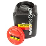 Grade 30 (G30) Proof Coil Chain, Zinc-Plated, 3/16 in x 250ft (Full Reel- Priced by the Foot)