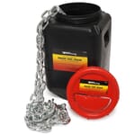 Grade 30 (G30) Proof Coil Chain, Zinc-Plated, 3/8 in x 63ft (Full Reel- Priced by the Foot)