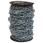 Double Loop Chain, Zinc-Plated, Number 2/0 x 175ft (Full Reel- Priced by the Foot)