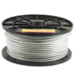 Wire Rope, Vinyl Coated, 3/32 in - 3/16 in x 250ft (Full Reel- Priced by the Foot)