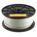 Wire Rope, Vinyl Coated, 1/8 in - 3/16 in x 250ft (Full Reel- Priced by the Foot)