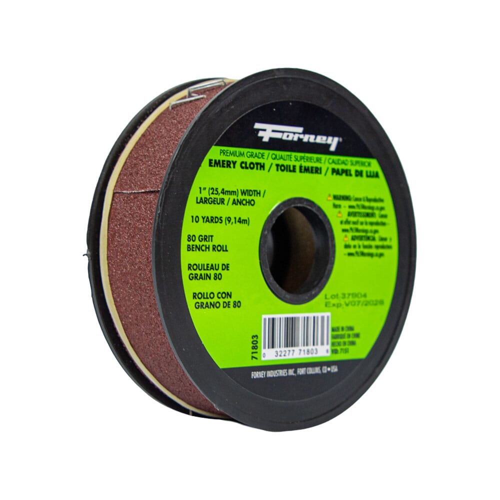 Emery Cloth Bench Roll, 80 Grit