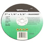 Cutting Wheel, Masonry, Type 1 (Flat), 7 in x 1/8 in x 5/8 in