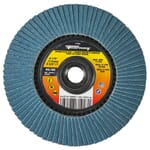 Double Sided Flap Disc, 40/80 Grits, 4-1/2 in