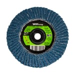 Double Sided Flap Disc, 40/40 Grits, 4-1/2 in