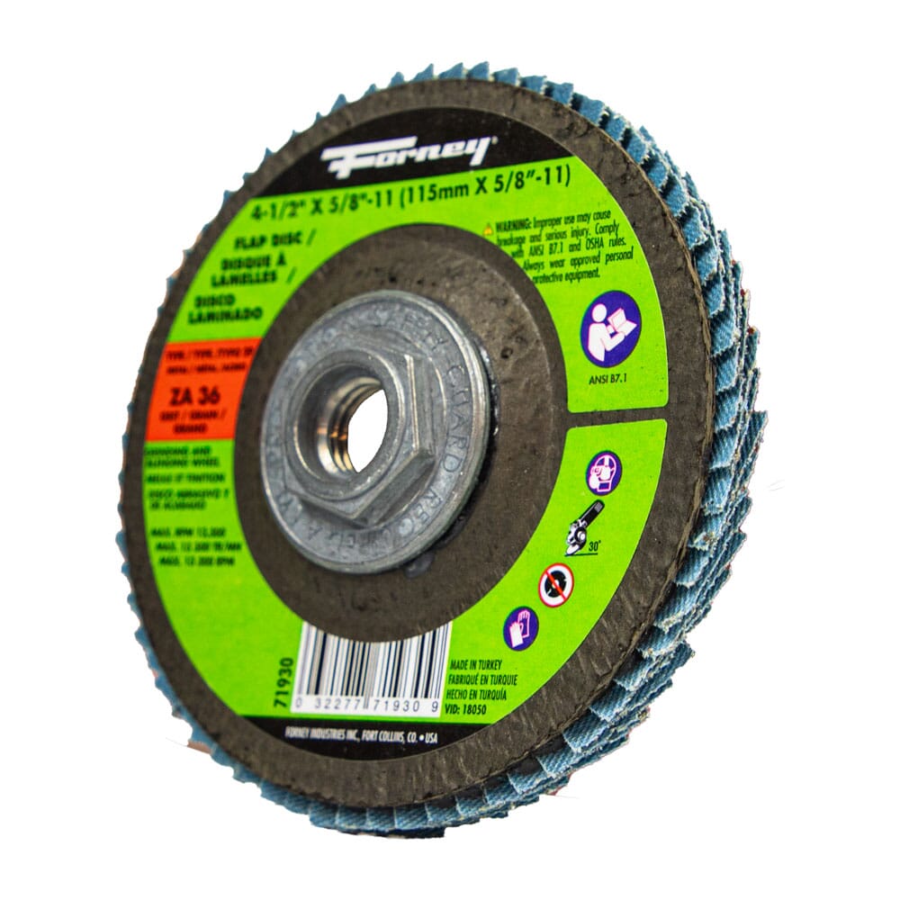 Disc Flap Point Flap Disc, Type 29 (Designed for Grinding and Finishing), 4-1/2 in x 5/ ...