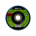 Curved Edge Flap Disc, 4-1/2 in x 7/8 in, 80 Grit