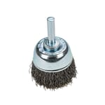 Command PRO Cup Brush Crimped, 1-1/2 in x .014 in x 1/4 in Shank, Bulk