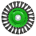 Wire Wheel Knotted, 6 in x .020 in x 1/2 - 5/8 in Arbor