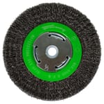 Wire Wheel, Crimped, 6 in x .014 in, High-Density Face, 1/2 in - 5/8 in Arbor