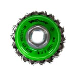 Cup Brush, Knotted, 2-3/4 in x .020 in x 5/8 in-11 Arbor