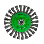 Wire Wheel, Knotted, 6 in x .020 in x 5/8 in-11 Arbor