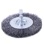Wire Wheel Crimped, 3 in x .008 in x 1/4 in Hex Shank