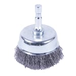 Cup Brush Crimped, 2 in x .008 in x 1/4 in Hex Shank