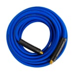 Blue Hybrid Air Hose, 1/4 in ID x 50 ft, 1/4 in MNPT fitting