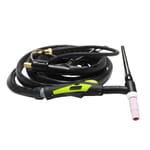 Forney Pro-Grip Air-Cooled 17F Flexible Neck TIG Torch with 1K POT, 12.5ft with Accessories Kit