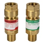 2-Pack Oxy-Fuel Gas Flashback Arrestors (Torch-to-Hose)